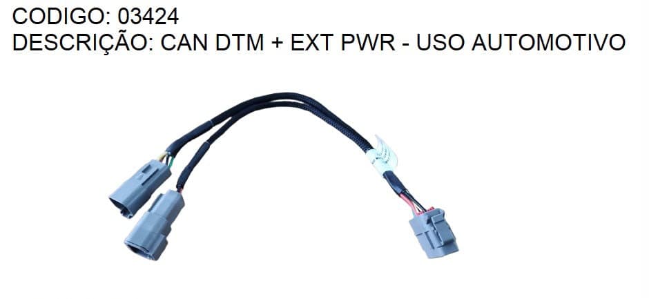 CAN DTM + EXT PWR - USO AUTOMOTIVO