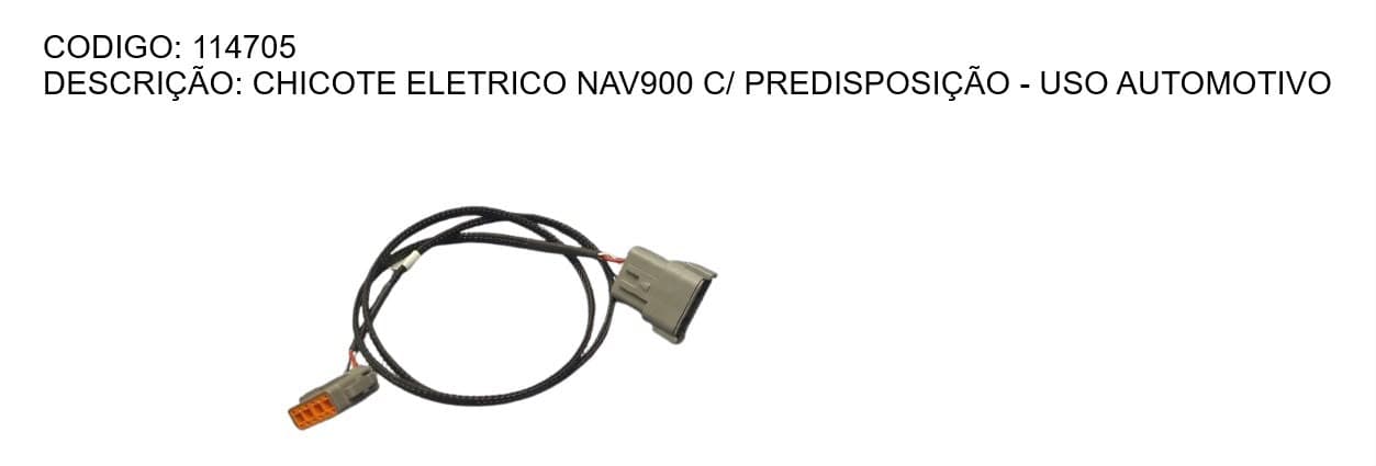 CHICOTE ELETRICO NAV900 C/ PREDISPOSIÇÃO - USO AUTOMOTIVO