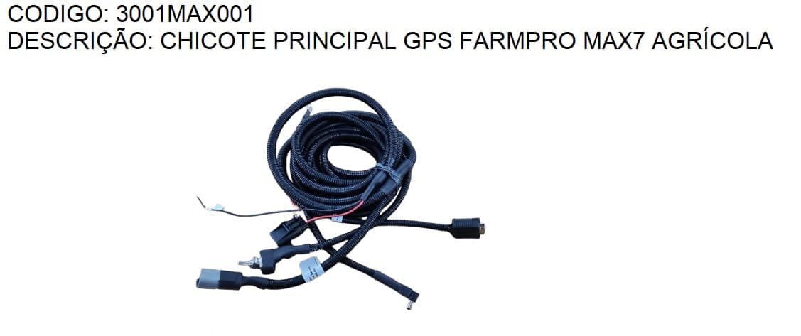 CHICOTE PRINCIPAL GPS FARMPRO MAX7 AGRÍCOLA