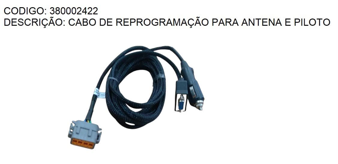 CABO DE REPROGRAMAÇÃO PARA ANTENA E PILOTO
