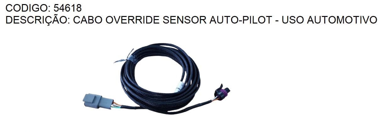 CABO OVERRIDE SENSOR AUTO-PILOT - USO AUTOMOTIVO