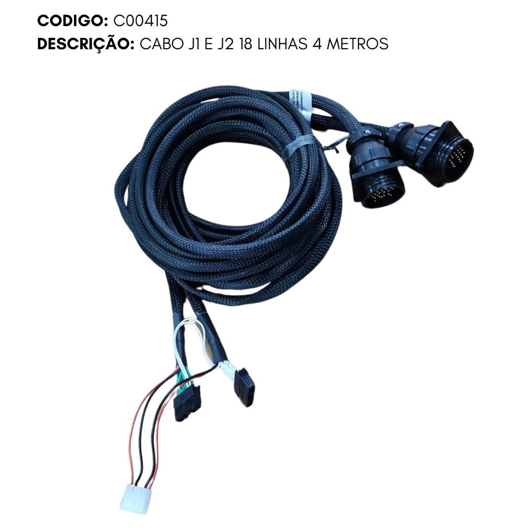 CABO J1 E J2 18 LINHAS 4 METROS