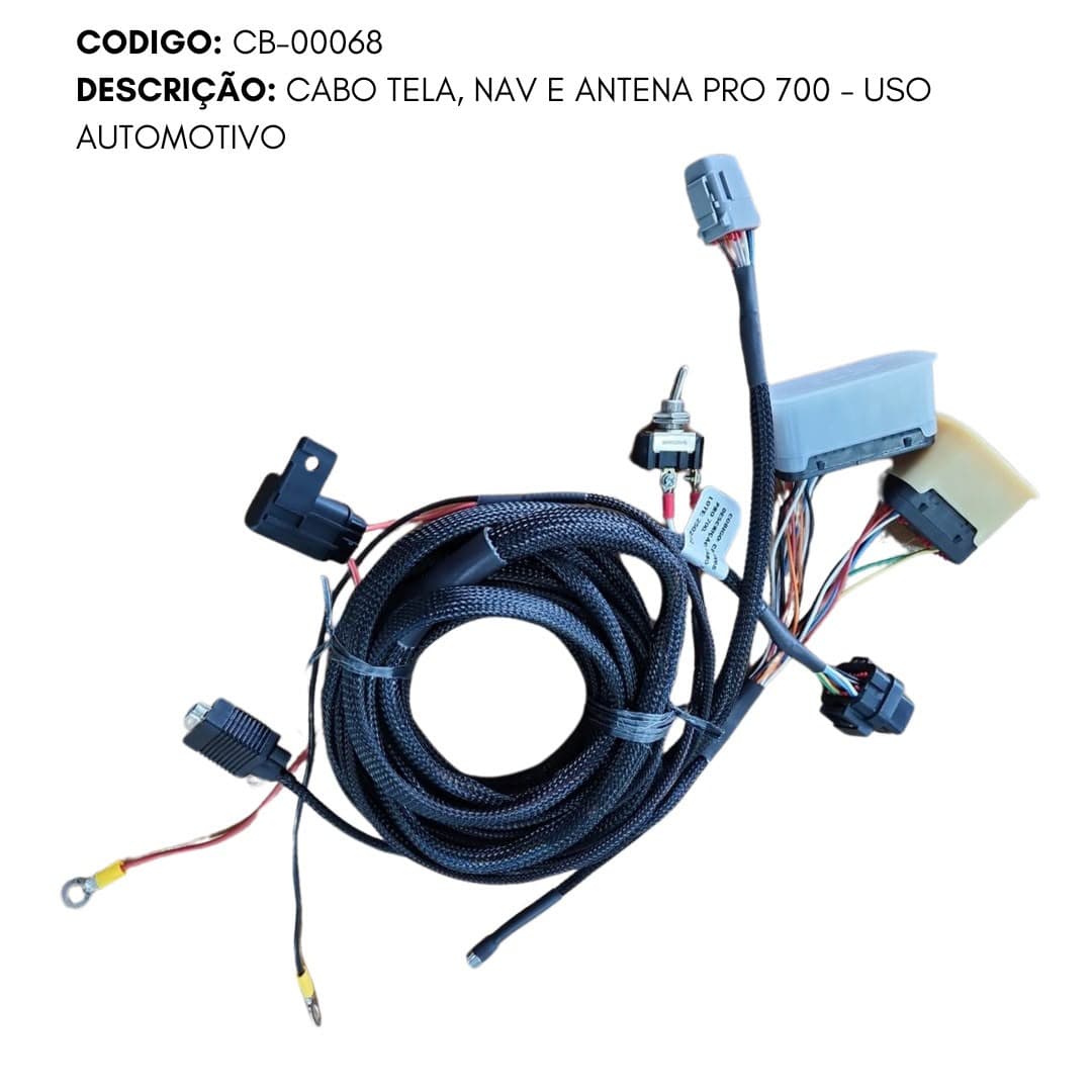 CABO TELA, NAV E ANTENA PRO 700 - USO AUTOMOTIVO